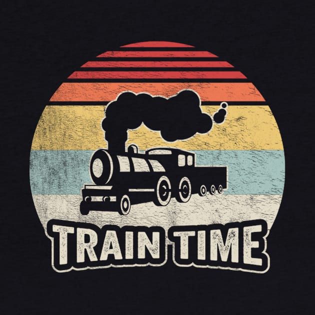 Train Time Funny Train Railroad Railway Train Engineer Train Fan Gift by SomeRays